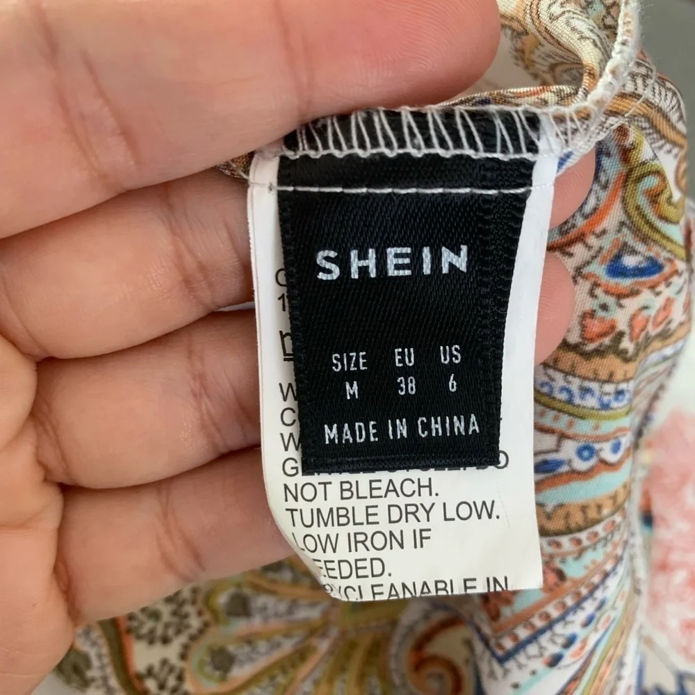 SHEIN Blouse Size Medium Multicolor - Picture 5 of 6